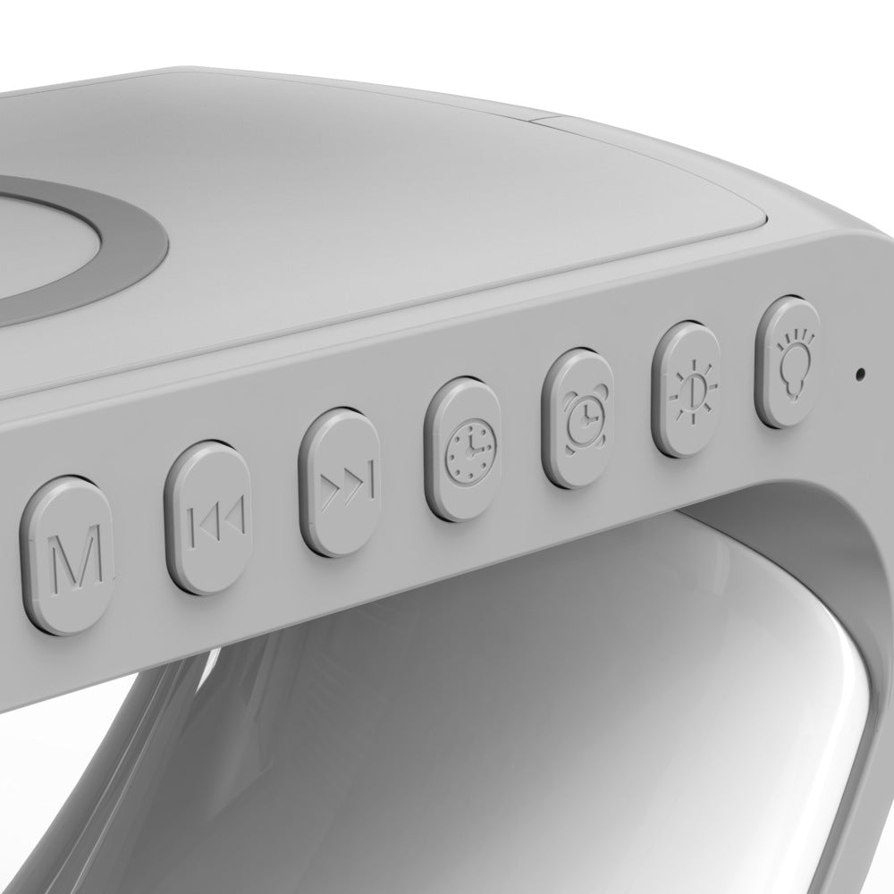 Intelligent Bluetooth Atmosphere Lamp/Clock - W/ Wireless Charging!