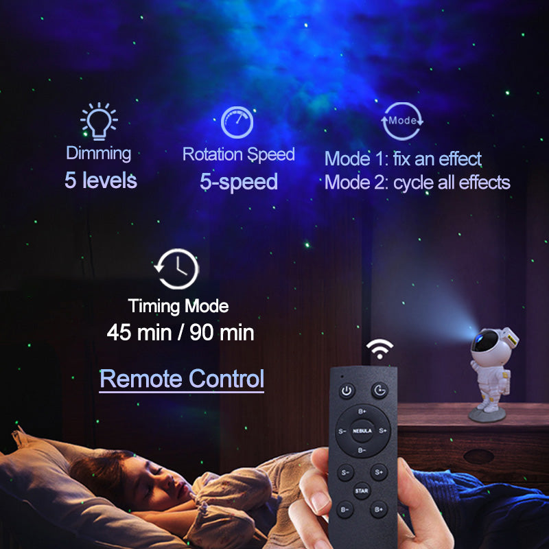 Star Galaxy Projector - Astronaut Lamp, Bedroom Decoration