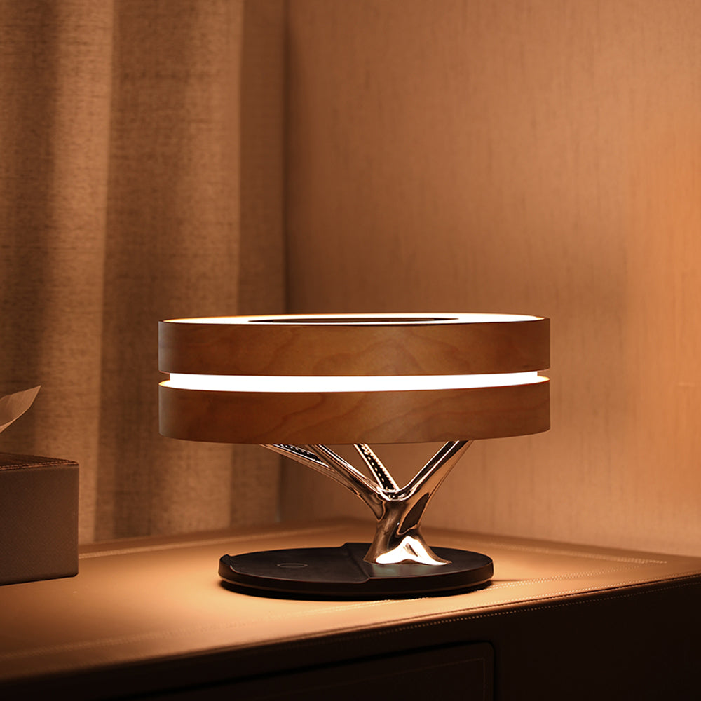 Professional Designed Maple Lamp - Featuring Wireless Charging!
