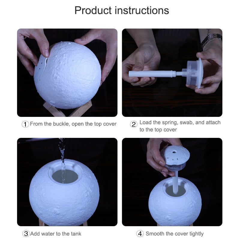 Moon Night Light Humidifier
