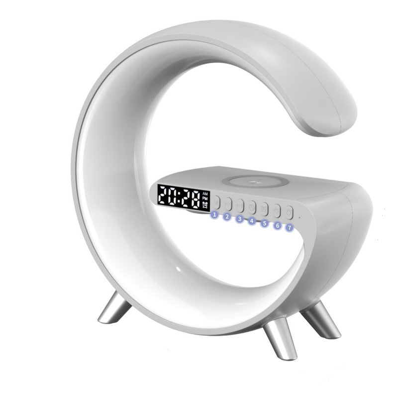 Intelligent Bluetooth Atmosphere Lamp/Clock - W/ Wireless Charging!
