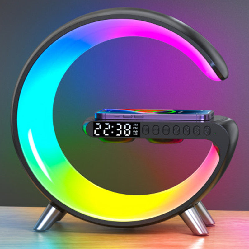 Intelligent Bluetooth Atmosphere Lamp/Clock - W/ Wireless Charging!