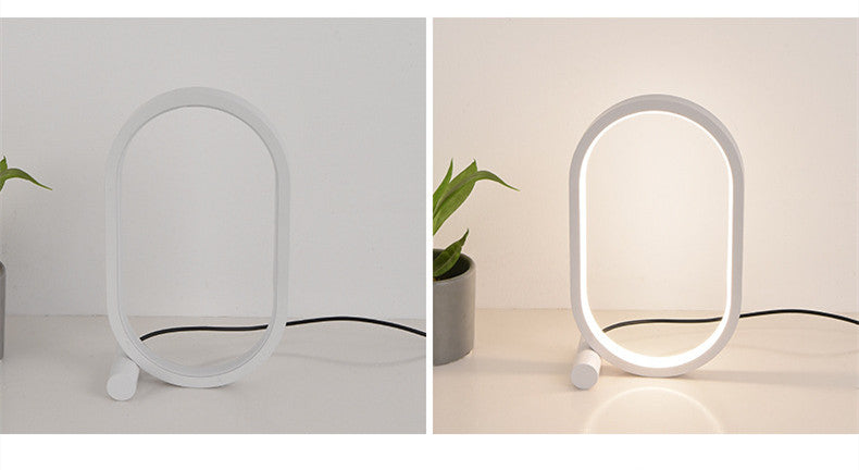 Oval Acrylic Touch Control Dimmable Modern Simple Creative Bedside Reading Desk Table Lamp Led