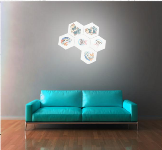 Hexagon Sound Sensor Light