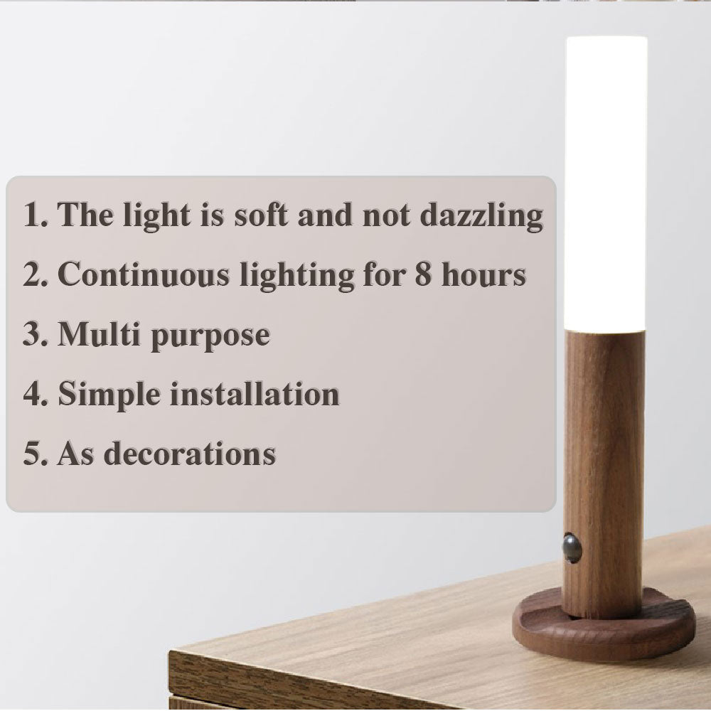 Magnetic Wood Night Light (Auto LED)