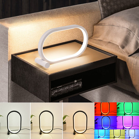Oval Acrylic Touch Control Dimmable Modern Simple Creative Bedside Reading Desk Table Lamp Led