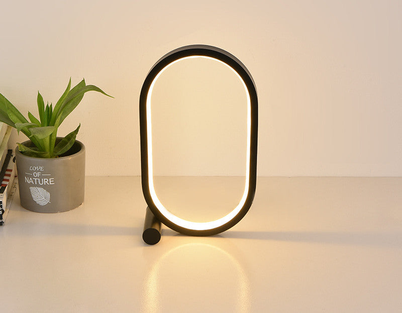 Oval Acrylic Touch Control Dimmable Modern Simple Creative Bedside Reading Desk Table Lamp Led