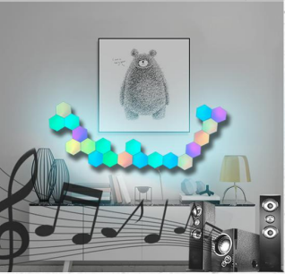 Hexagon Sound Sensor Light