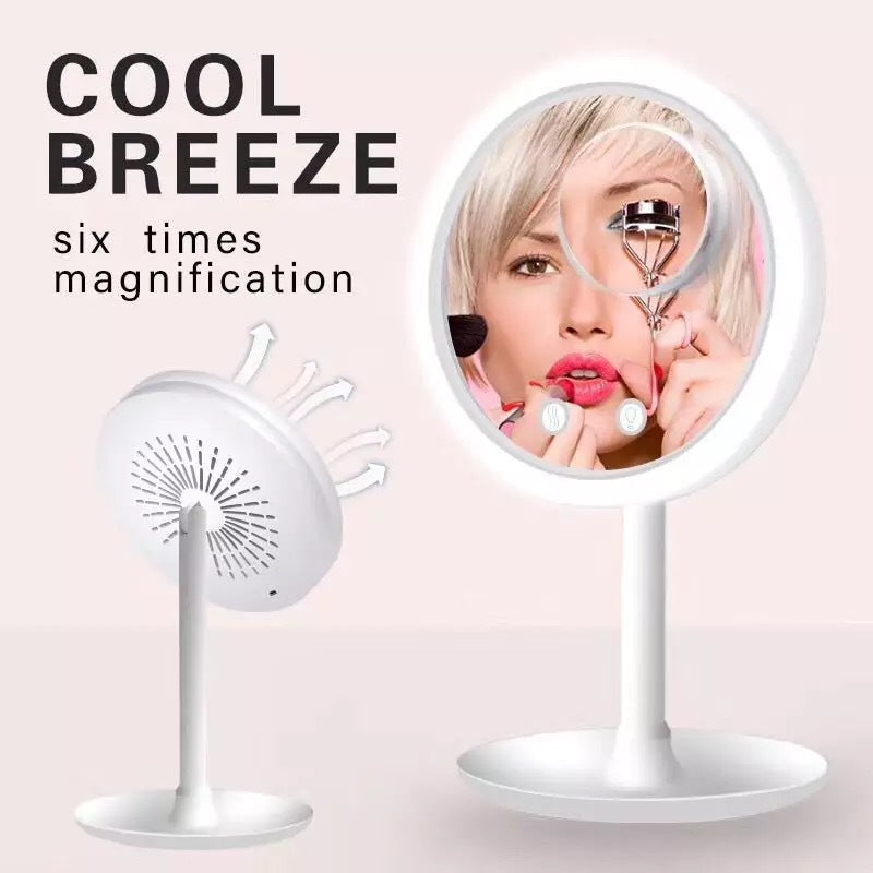 Makeup Mirror - Built in Fan
